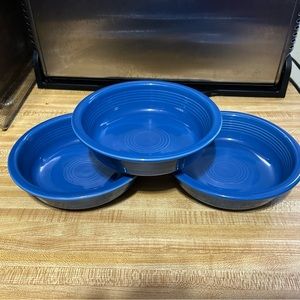 Set of 3 Fiesta medium bowls Lapis